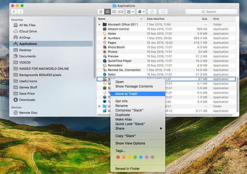 Uninstall Apps On The Mac